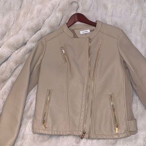 Calvin Klein Leather Jacket Sz M
